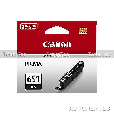 Canon Genuine CLI651-BK BLACK Ink Cartridge->IP7260 MG5560 MG6660 MG7560 MX926 • $28.93